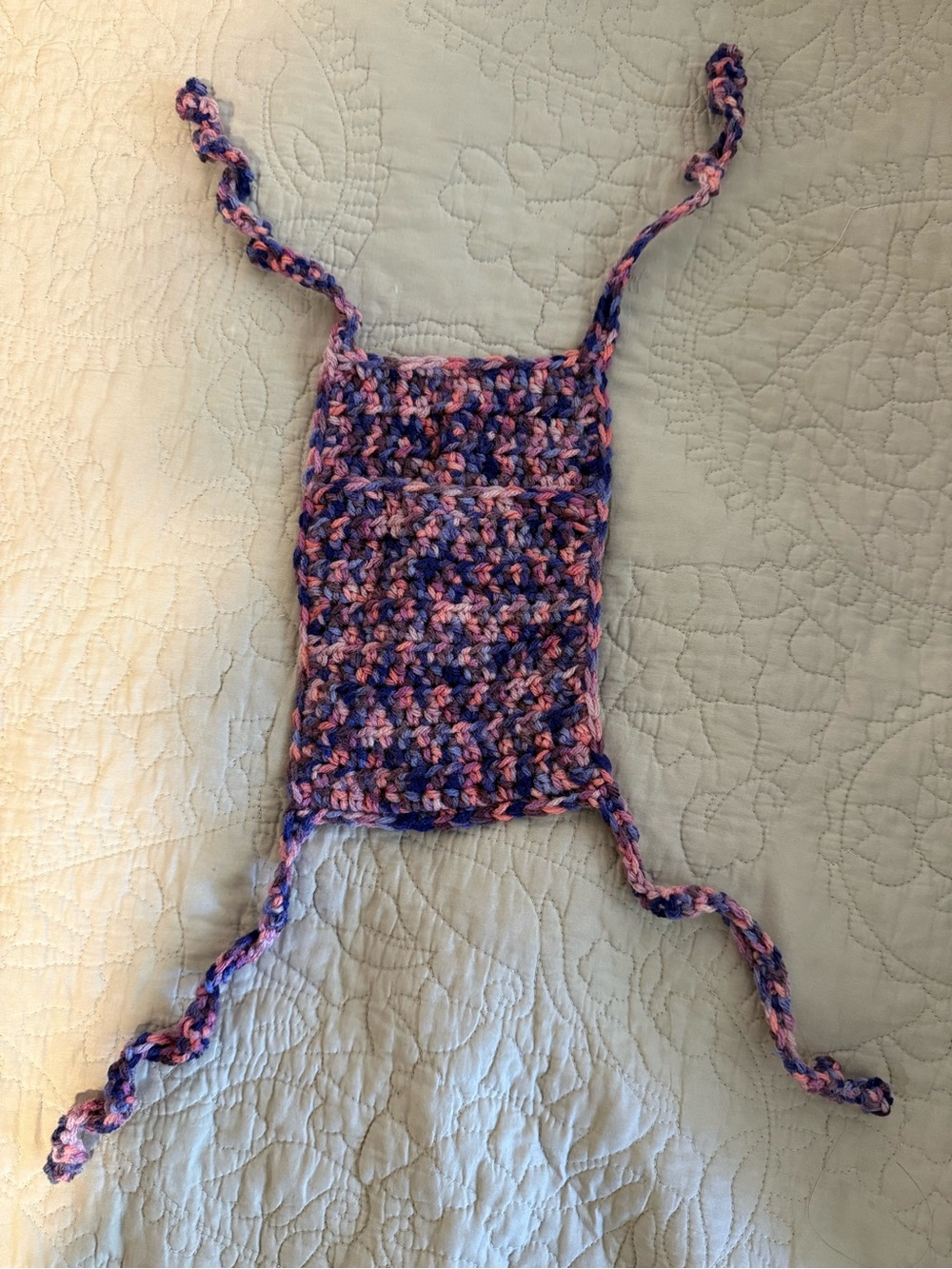BRAND NEW Handmade (by me) crochet car accessory (sun visor pocket)